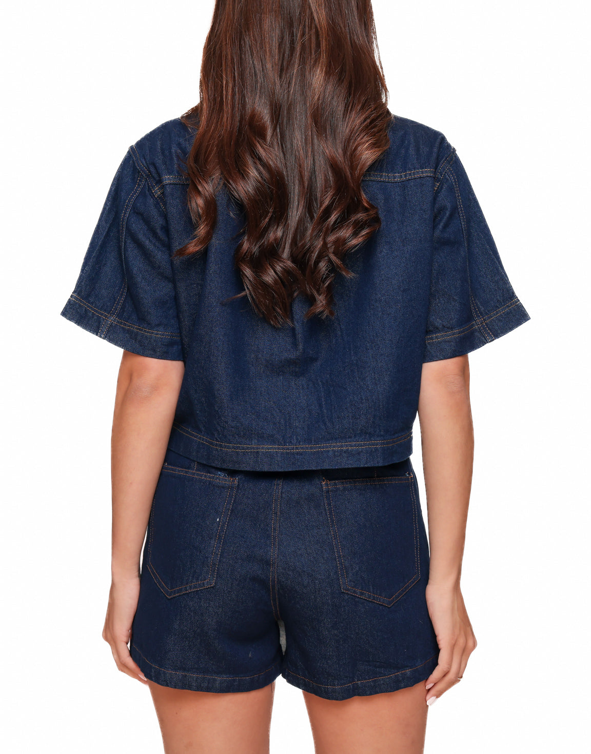 Denim Wrap Skirt