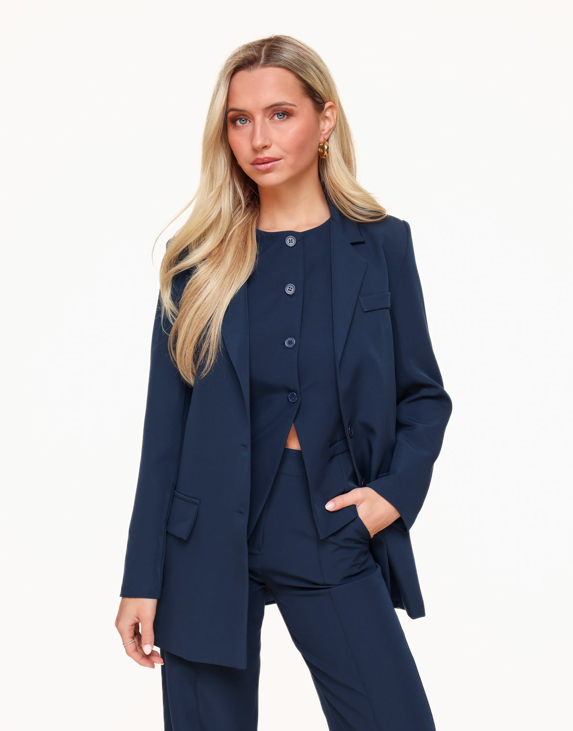 High-Button Vest