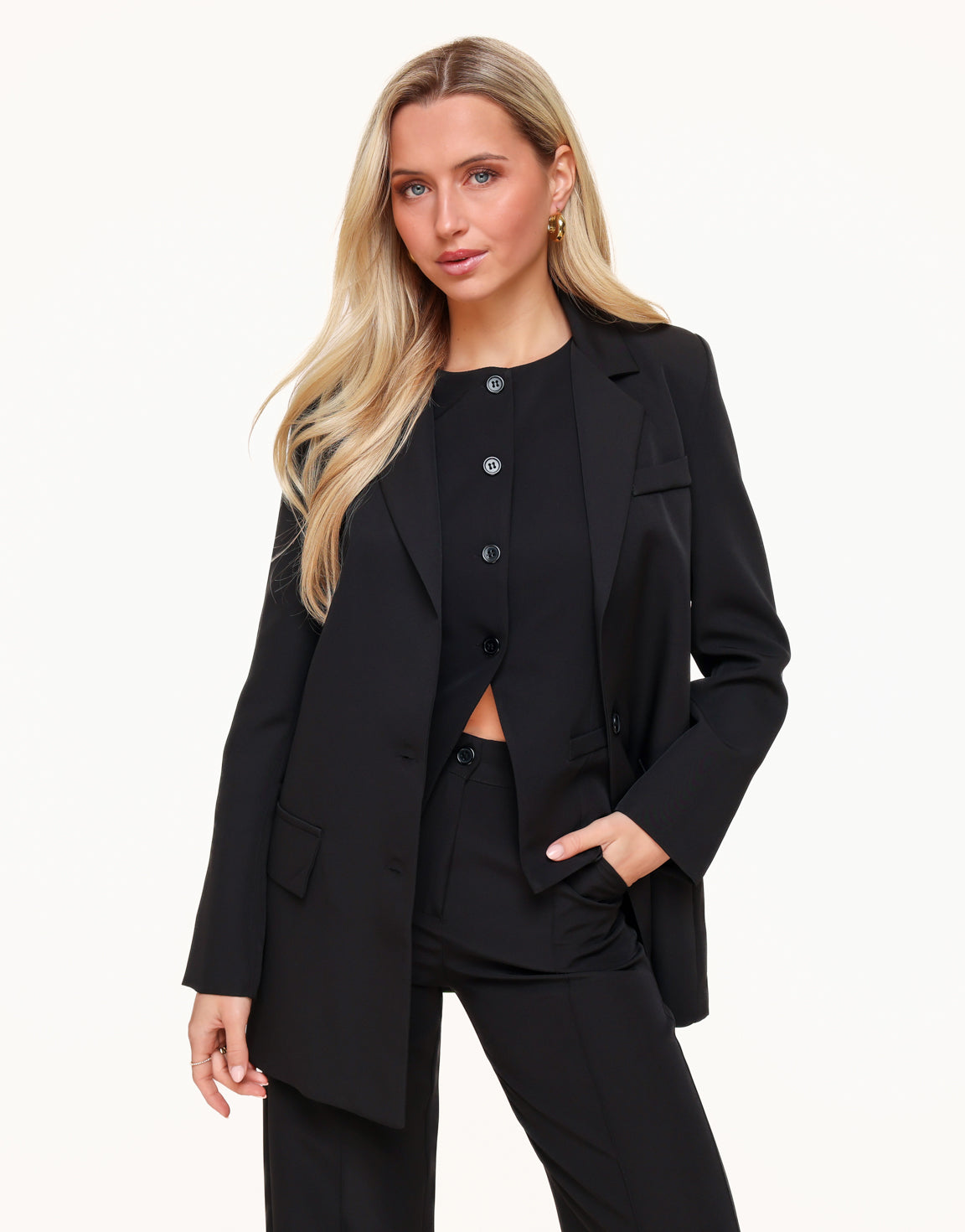 High-Button Vest
