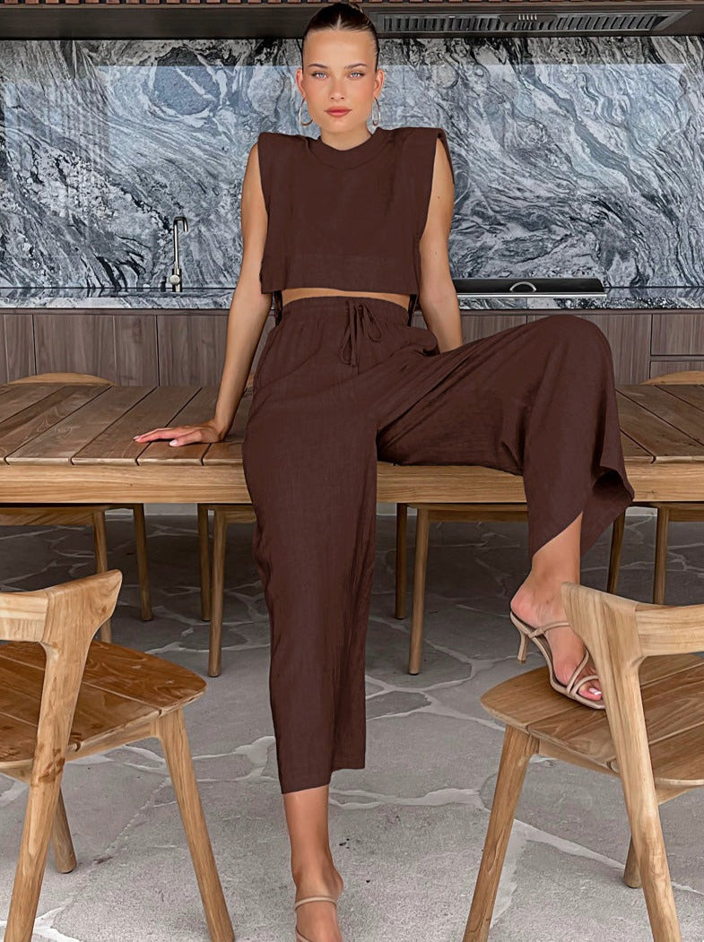 Chic Crop & Wide-Leg Set