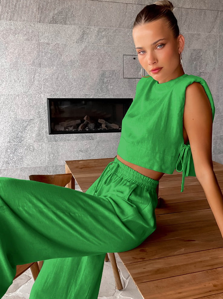 Chic Crop & Wide-Leg Set