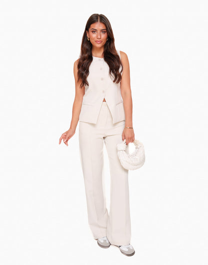 High-Button Vest