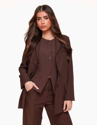 High-Button Vest