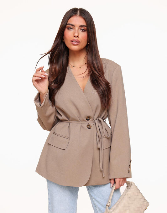Oversized Wrap Blazer