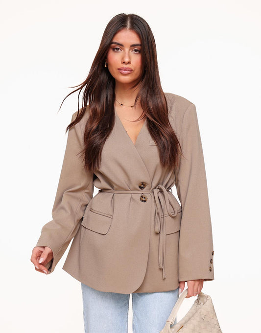 Oversized Wrap Blazer