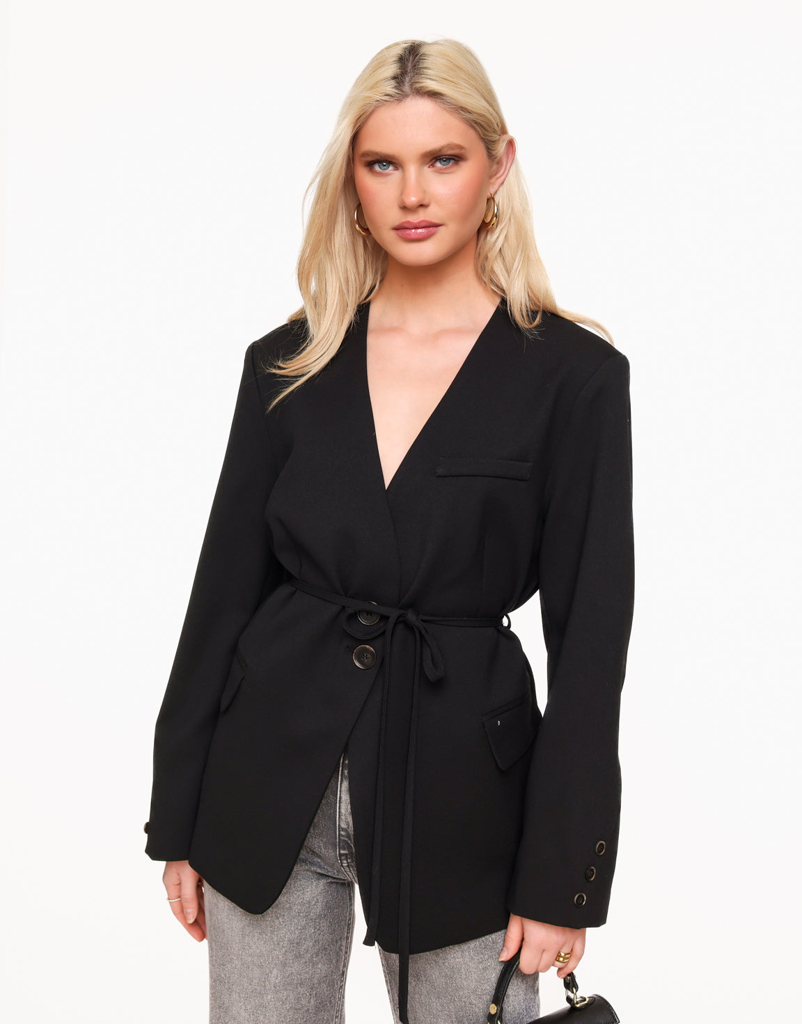 Oversized Wrap Blazer