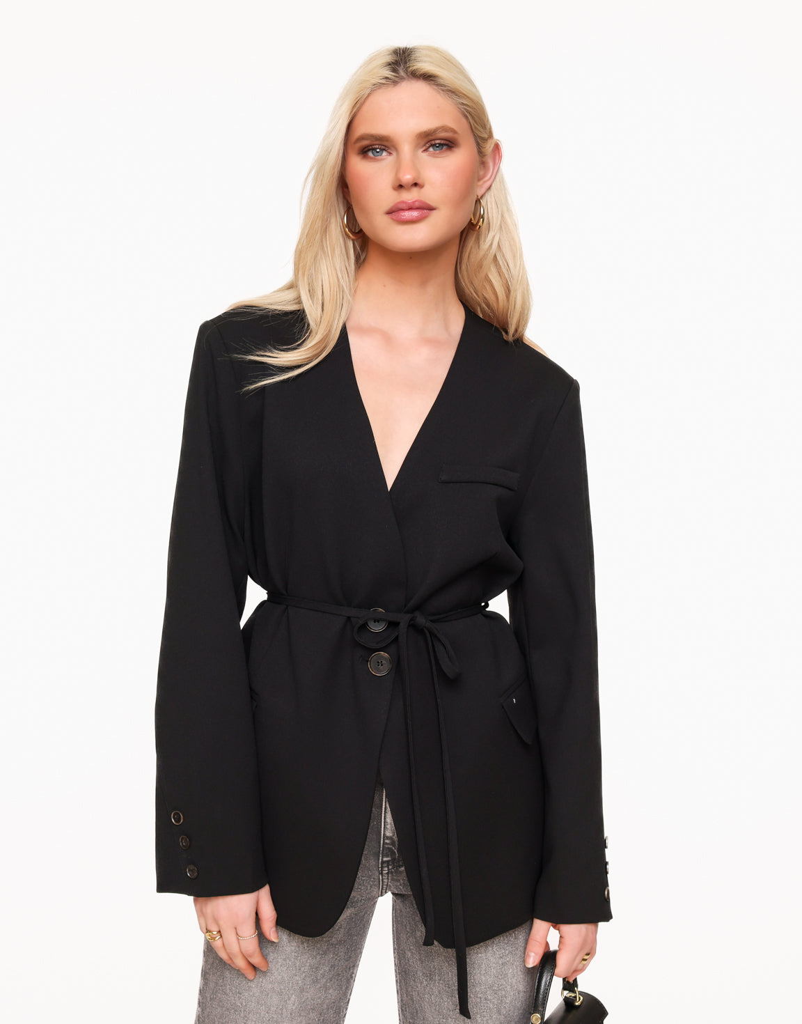 Oversized Wrap Blazer