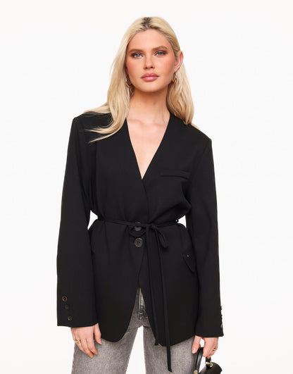 Oversized Wrap Blazer