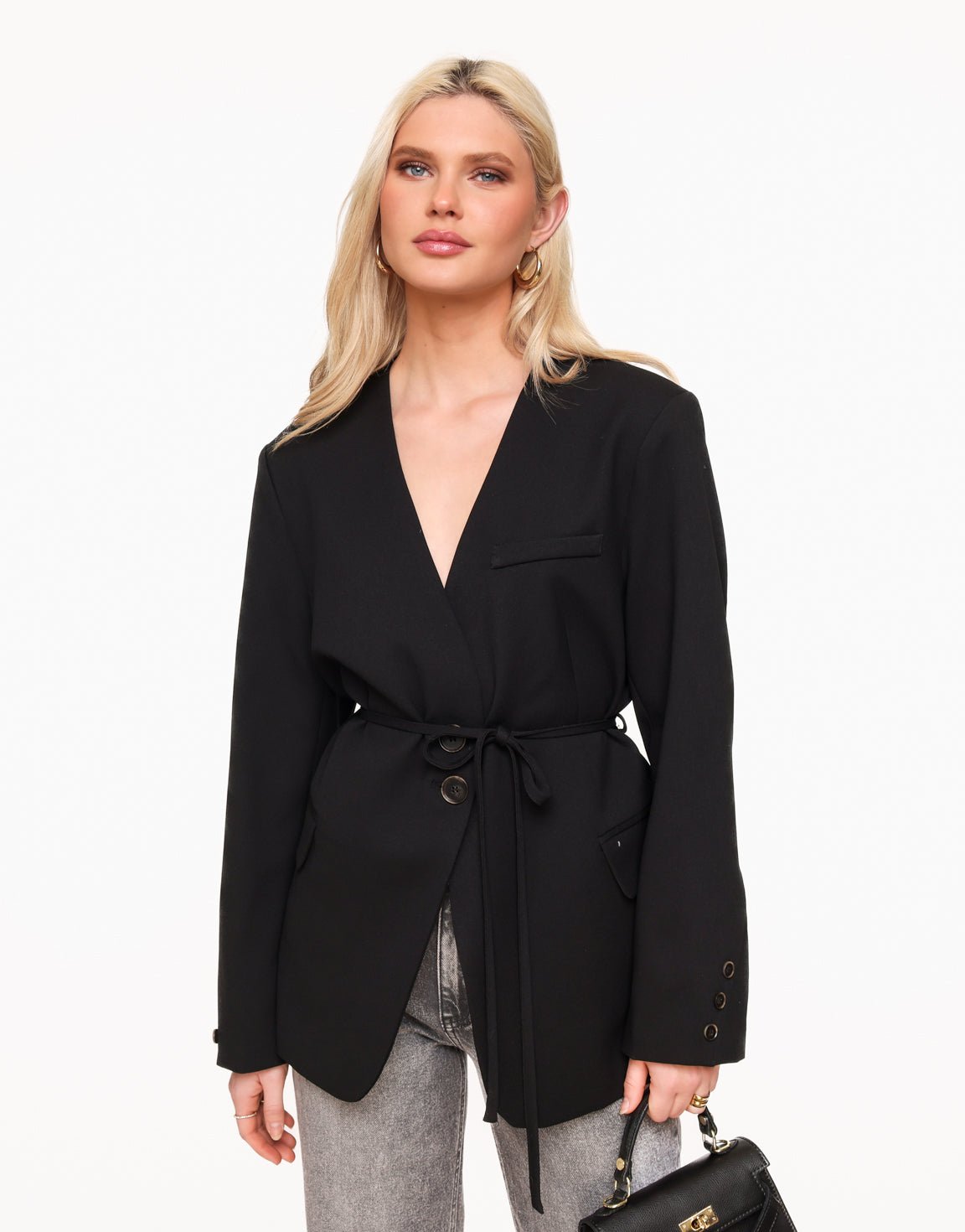 Oversized Wrap Blazer